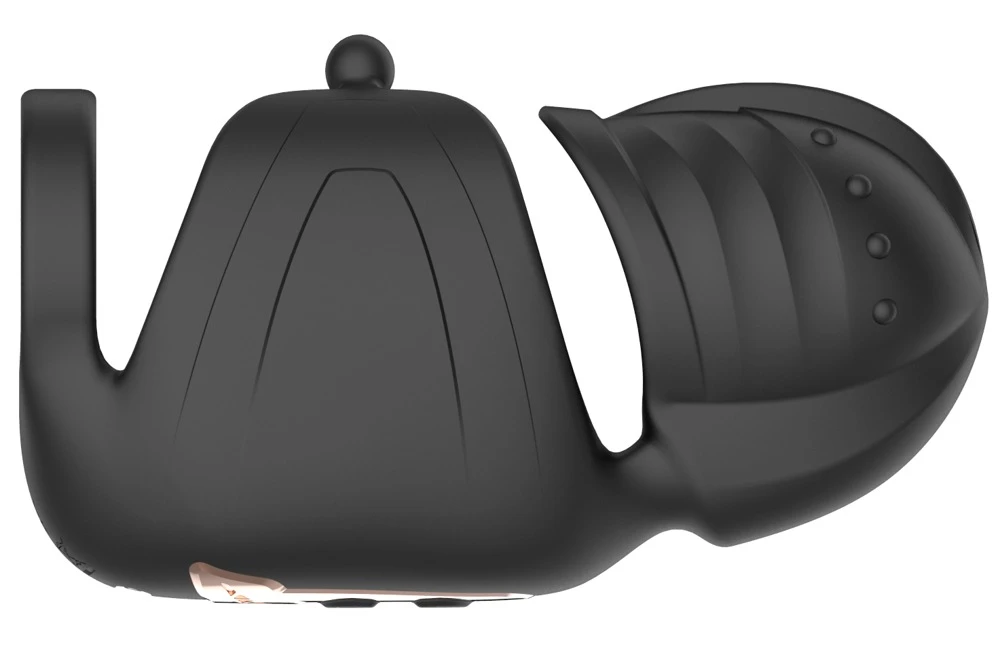 Rebel Cock Vibrator w Glans St, Rebel Masturbator mit Eichel-Stimulator – erotischer Cock Vibrator mit 10 Vibrations- & Bewegungsmodi für intensive Höhepunkte