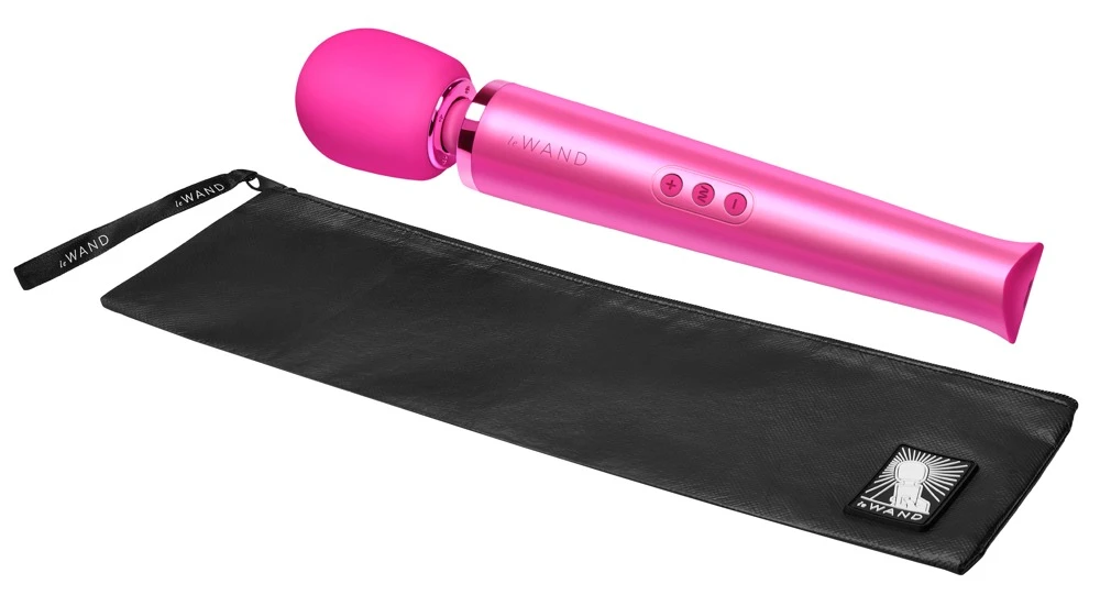 Le Wand Massagestab inkl. Strukturaufsatz 20 Vibrationsmodi in 10 Intensitäten