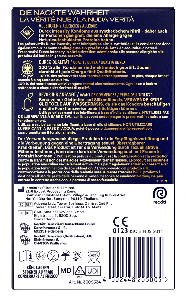 Durex Intensity Extra Gross8er, Durex Intensity Kondome – ultradünn, latexfrei und extra groß für echtes Haut-an-Haut-Gefühl
