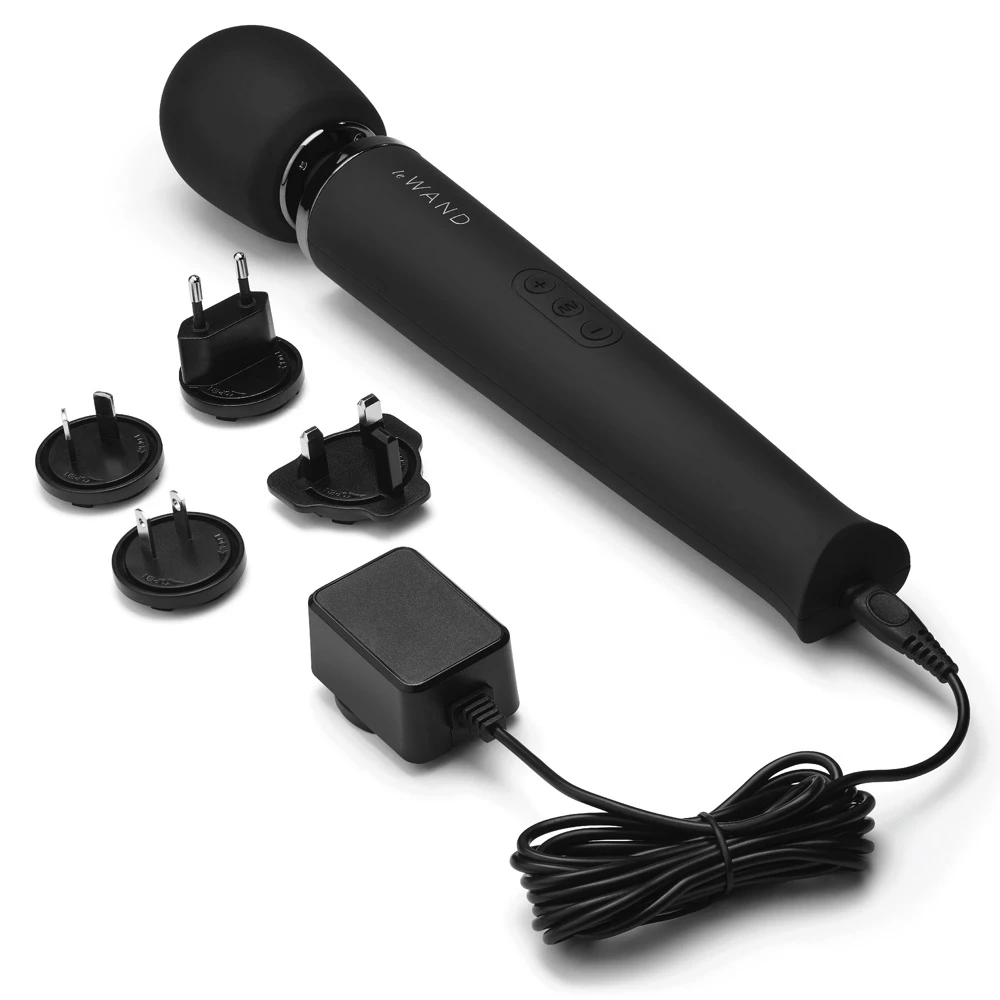 Le Wand Massagestab inkl. Strukturaufsatz 20 Vibrationsmodi in 10 Intensitäten