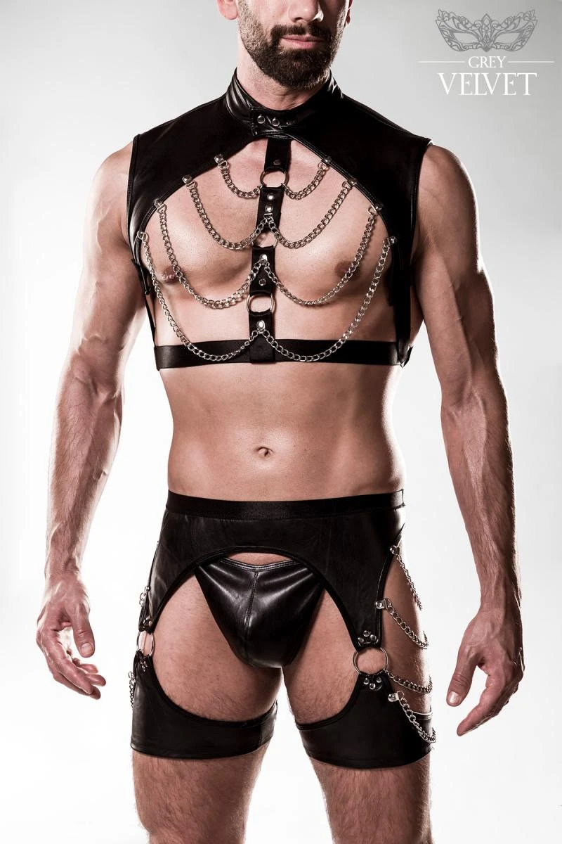 Herren Erotik Harness-Set von Grey Velvet Men