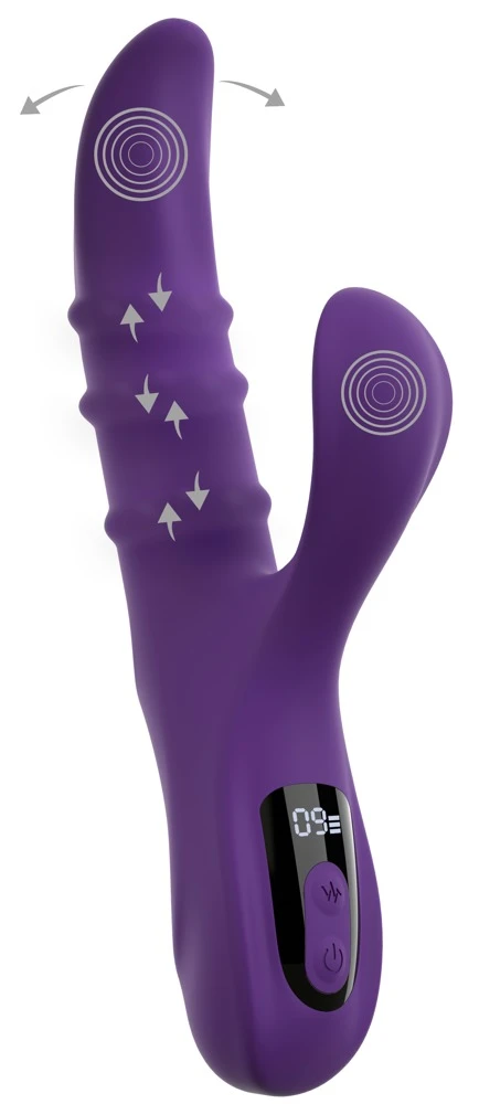 Nodding Rabbit Vibr. Nodding, You2Toys Rabbitvibrator – Aufreizender Nodding Vibrator mit 3 Moving Rings für intensive G-Punkt- & Klitorisstimulation