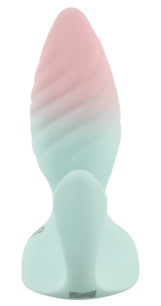 beau coeur Juvela RC Butt Plug, JUVELA RC Vibro-Analplug – Pastellig frisches Power-Juwel mit Doppelvibration, flexiblem Außen-Stimulator, Fernbedienung & funkelndem Schmuckstein für intensiven Analspaß