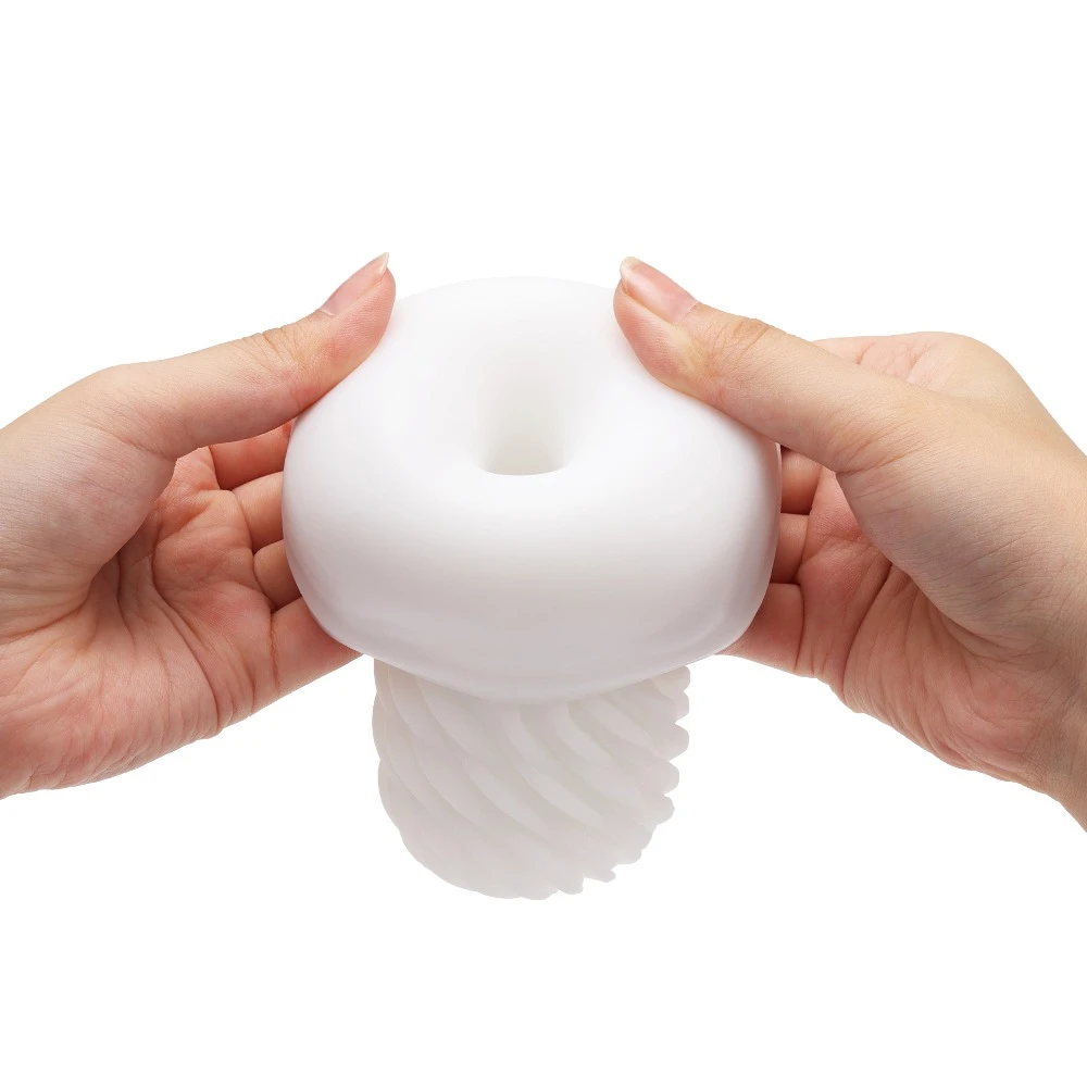 Tenga 3Dx FLOW, TENGA 3Dx FLOW Wiederverwendbarer Masturbator Softmasturbator 3D Reliefstruktur elastisches Material Handjob Toy inkl. Gleitgel