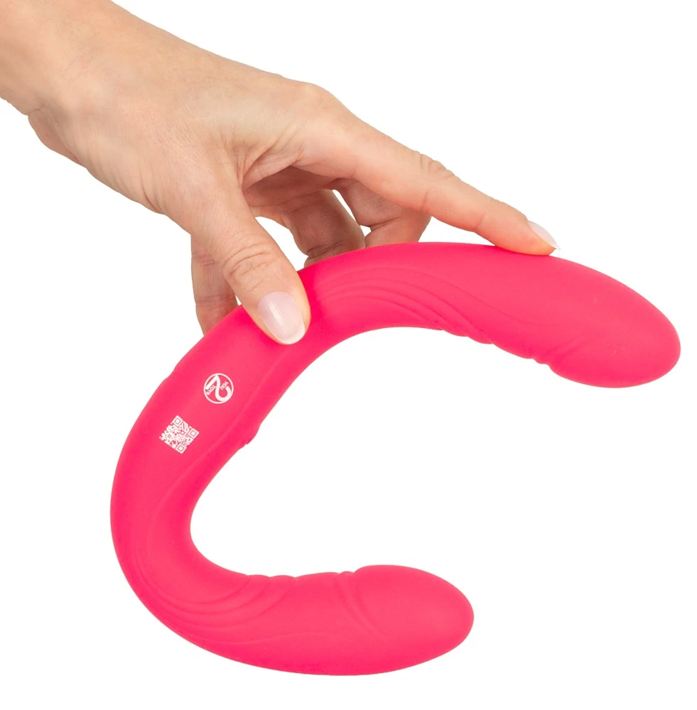 CC Double vibrator, Double Vibrator Coup!es Choice beidseitig nutzbar mit 2 Motoren 9 Vibrationsmodi flexibel soft Silikon für Partner:innen
