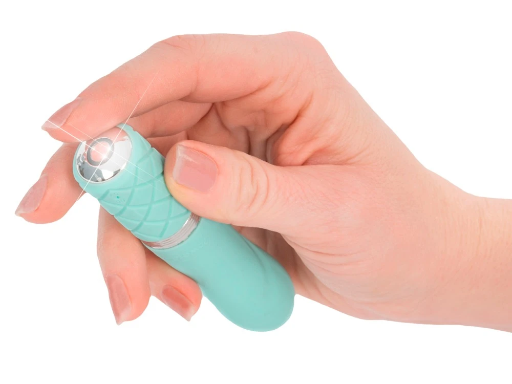 Pillow Talk Flirty Teal Minivibrator mit Powerbullet-Motor