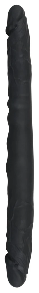 Bad Kitty Doppeldildo im Naturlook angenehm biegsam und bietet gleich 2 Eicheln mit unterschiedlichem Durchmesser.