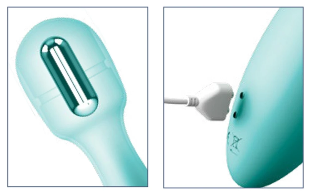 JJ Canna, Vielseitiger Massagestab Canna von JimmyJane – Stark vibrierender Kopf, 3 Aufsätze & 7 leise Vibrationsmodi für grenzenlosen Genuss
