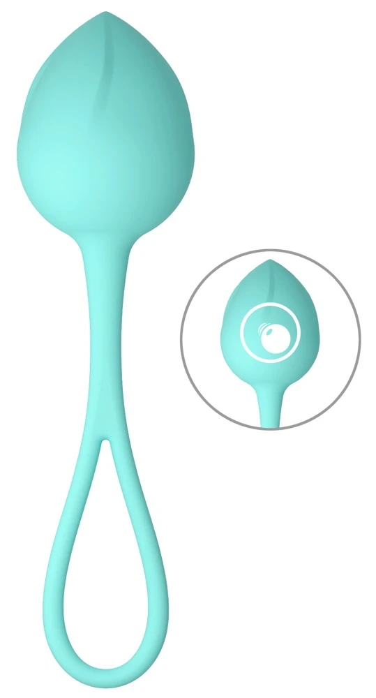 Cuties Love Balls Green, Liebeskugel mit schwingendem Innengewicht 38 g für effektives Beckenbodentraining diskret & laufleise Intim-Fitness Cuties