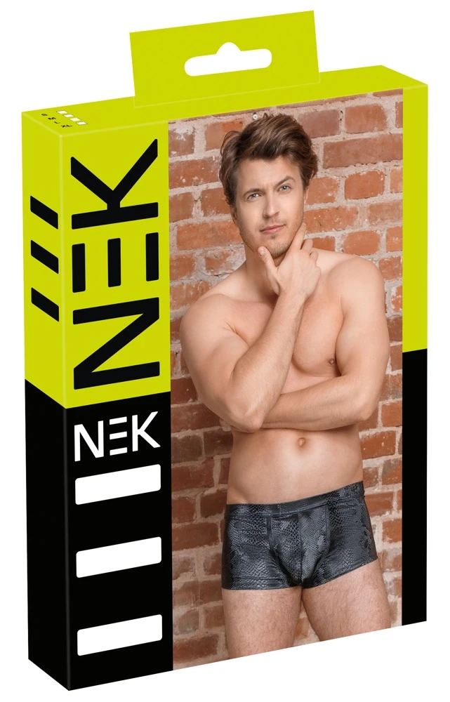 Trendige Pants von NEK in mattglänzend schillernder Schlangenhaut-Optik. Weich und elastisch für hohen Tragekomfort.