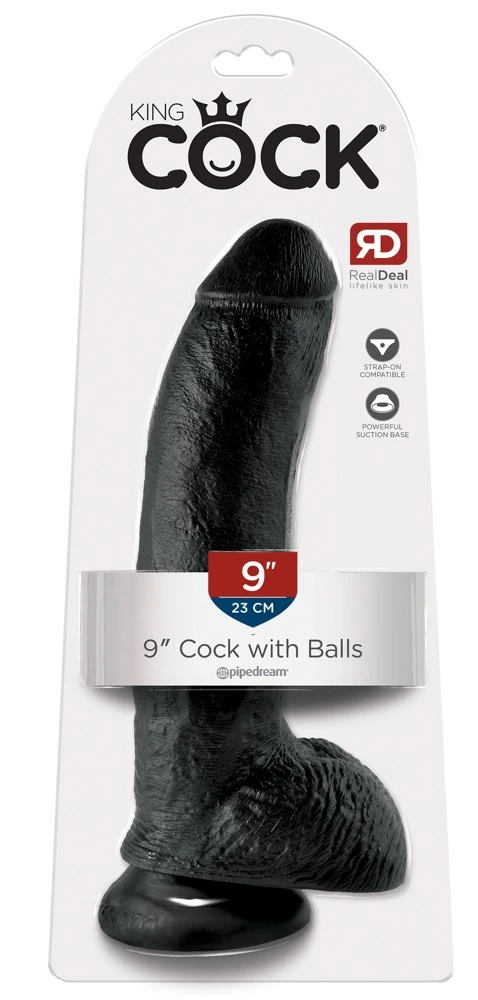 KC 9 Cock with Balls Naturdildo mit griffigen Hoden