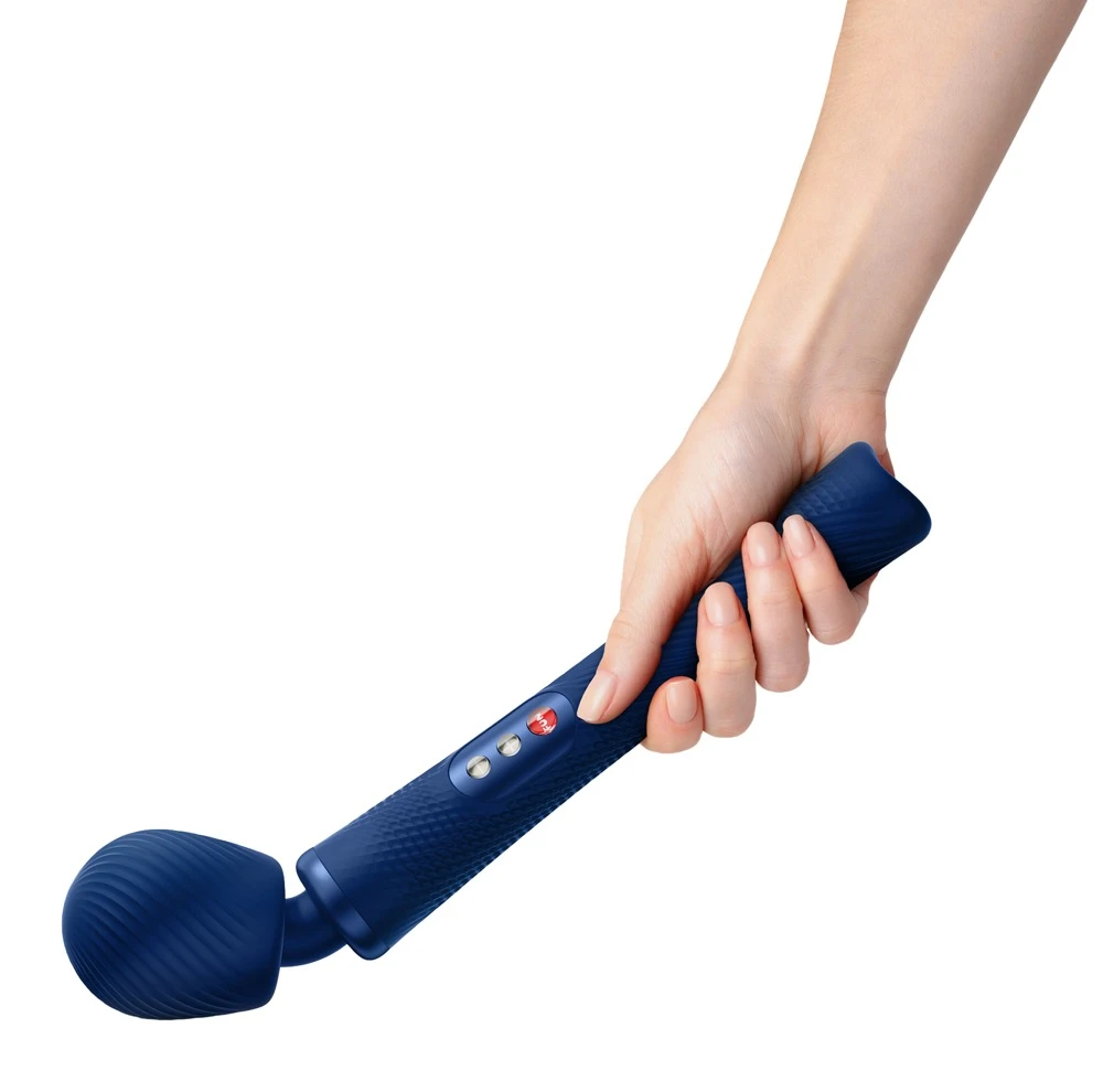 FUN FACTORY Massagestab VIM Wand Massager Made in Germany aufladbares Massagegerät mit 3 verschiedenen Massageprogrammen und Massagekopf