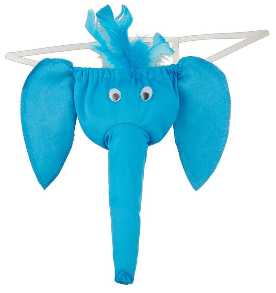 Herren String von Svenjoyment mit Penis-Beutel in Rüssel-Form und beweglichen Kulleraugen.
