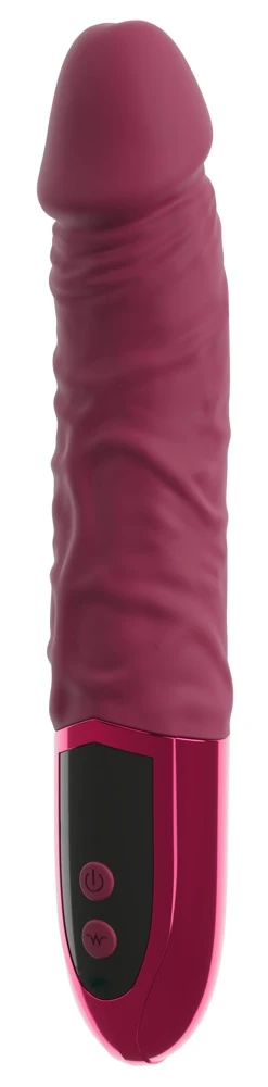 beau coeur Varelo Natural Vibr, Naturvibrator VARELO Rot Seidenmatt Glanz mit ausgeprägtem Penislook Silikon 12 Vibrationsmodi starker Kopf