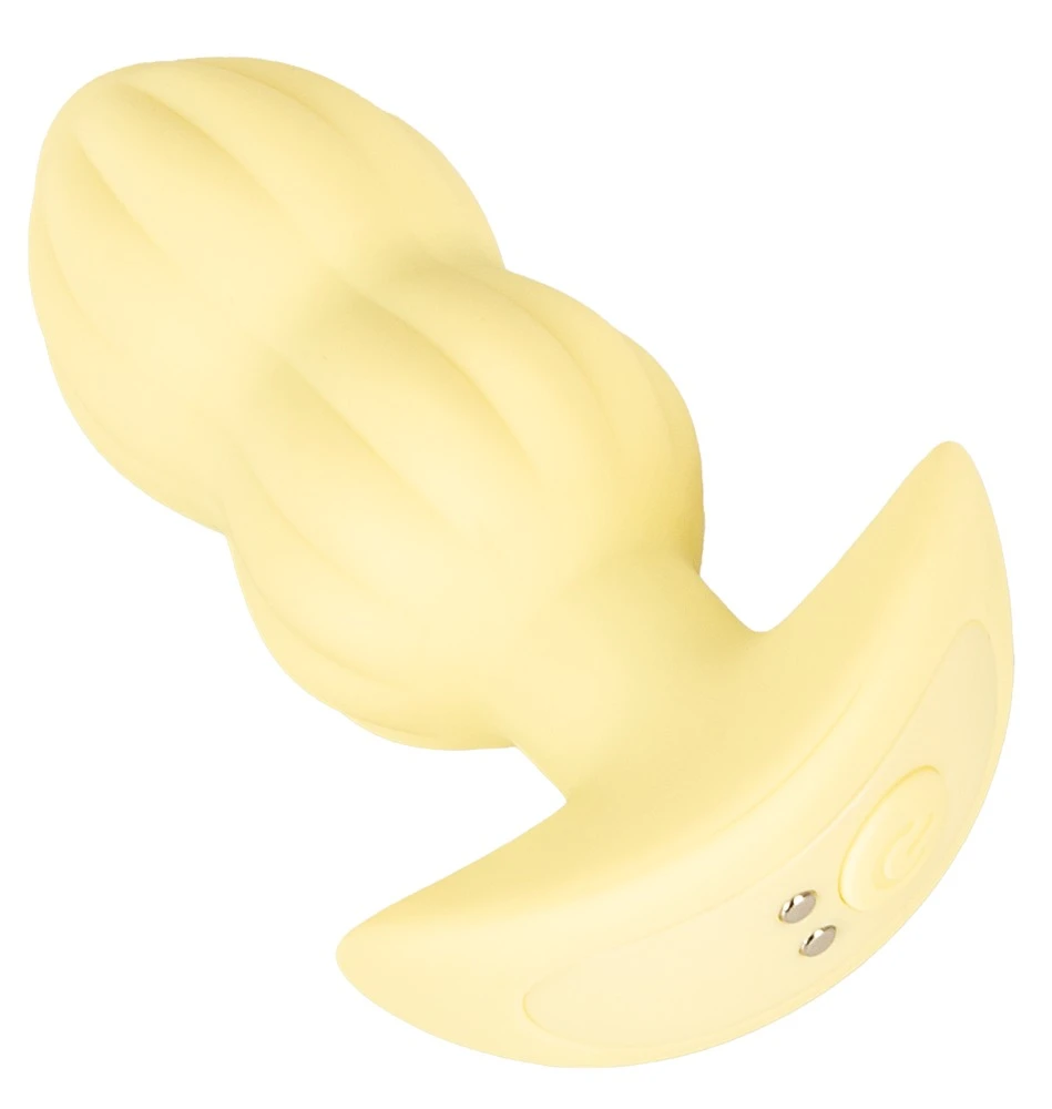 Cuties Vibrating Plug Yellow, Vibrating Mini Butt Plug Yellow von Cuties – kompakter Analplug mit 7 intensiven Vibrationsmodi, weicher Spitze und verspieltem Design für prickelnde, lustvolle Abenteuer
