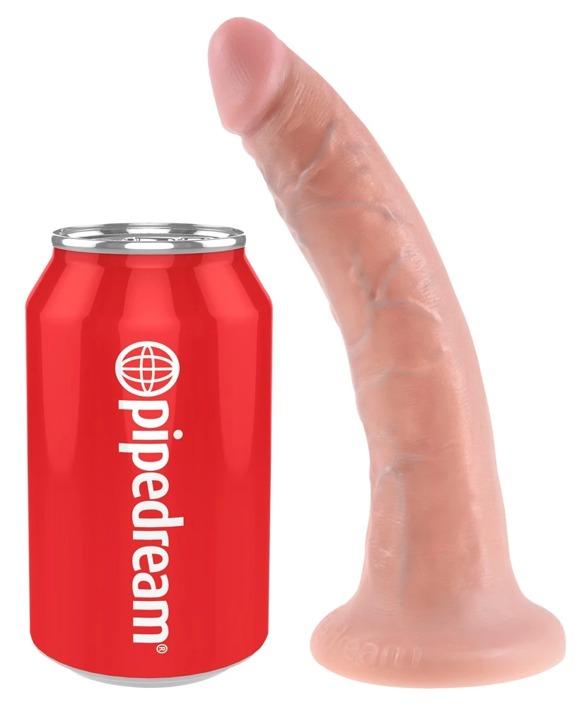 King Cock 7 Zoll Dildo mit Saugfuß