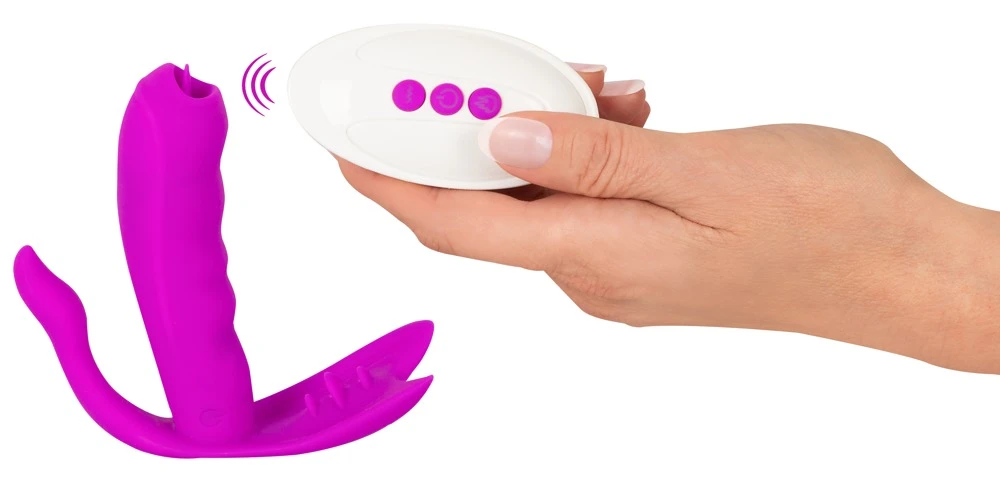 Javida Licking Panty Vibe, Sinnliche Dreifach-Stimulation mit Wärmeeffekt, leiser, diskreter Panty Vibe für intensive Lustmomente überall und jederzeit