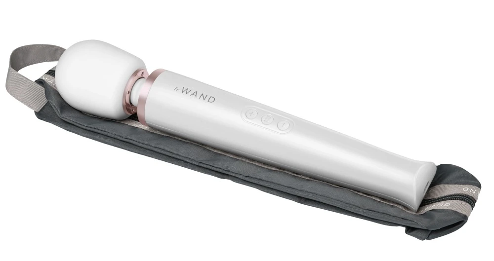Le Wand Massagestab inkl. Strukturaufsatz 20 Vibrationsmodi in 10 Intensitäten