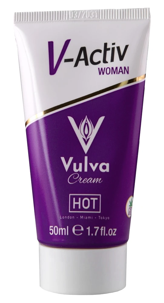 V-Activ Vulva Cream CBD 50 ml, Spüre, wie sinnliche Intensität und sanfte Pflege aufeinandertreffen - mit der CBD-angereicherten V-Activ Vulva Cream von HOT