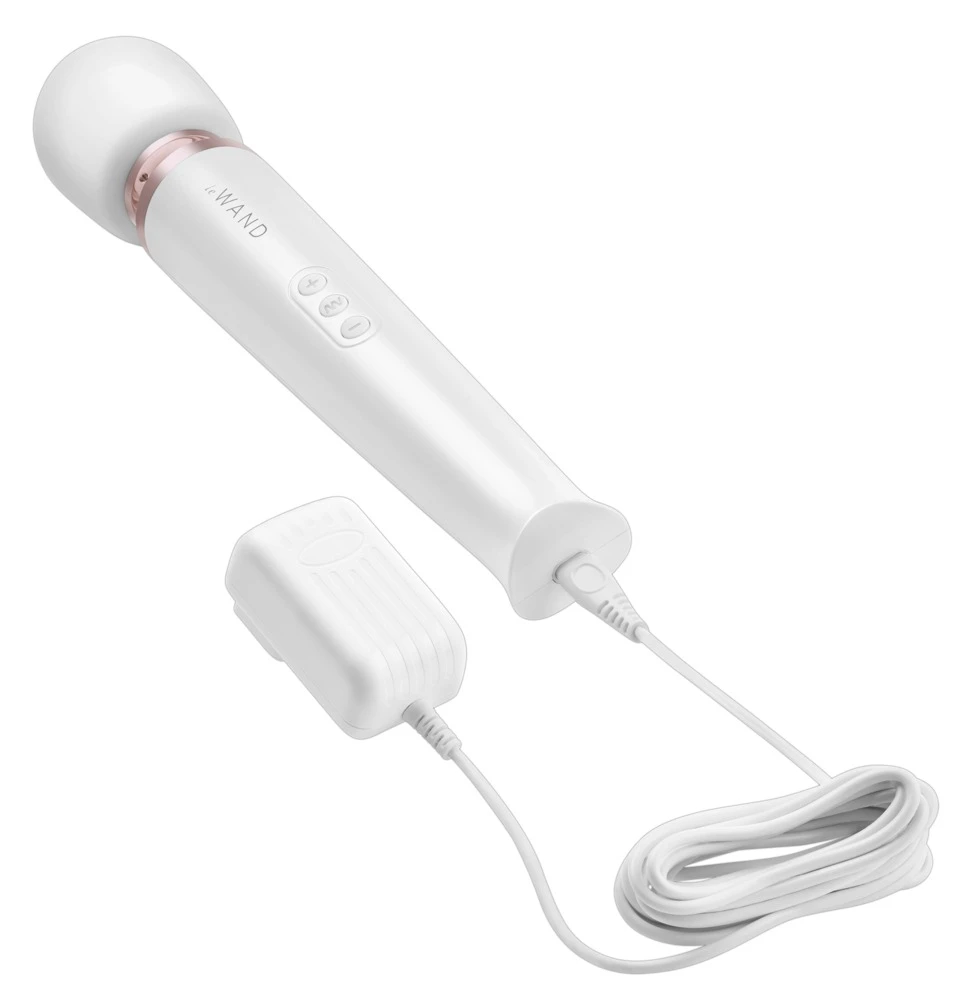 Le Wand Massagestab inkl. Strukturaufsatz 20 Vibrationsmodi in 10 Intensitäten