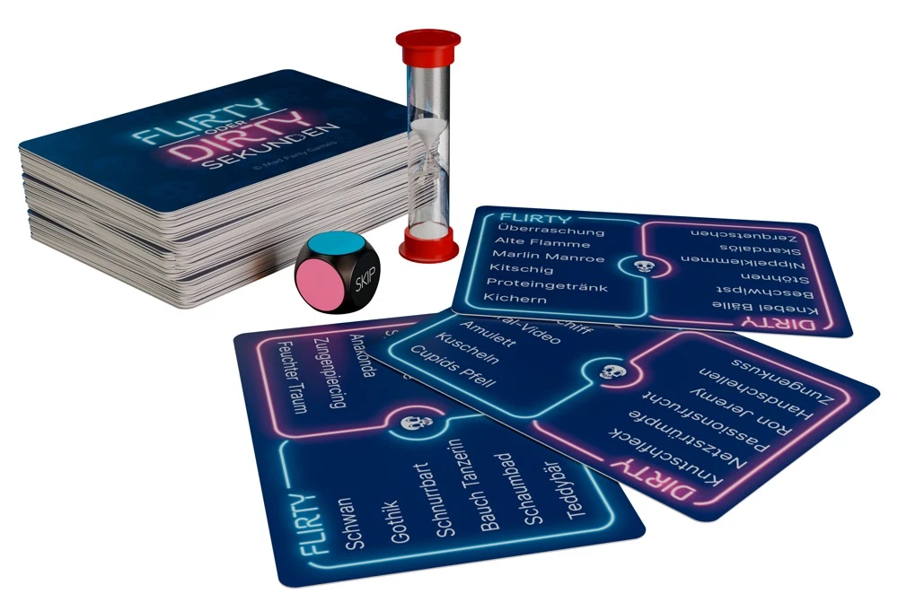 Flirty or Dirty, Flirty or Dirty Seconds – Das freche Wortspiel für schamlos gute 30 Sekunden voller Lachen, Spannung und unanständigem Teamgeist