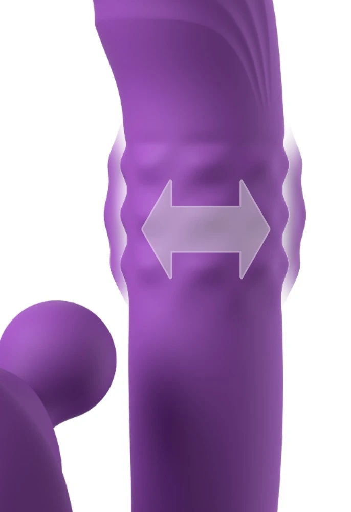 FFH Harmoni Pro Purple, Fantasy For Her Harmoni Pro Rabbitvibrator 4 Motoren Rotationsstimulator G-Punkt Klitorisstimulator Massageperlen Vibrator Silikon USB wiederaufladbar