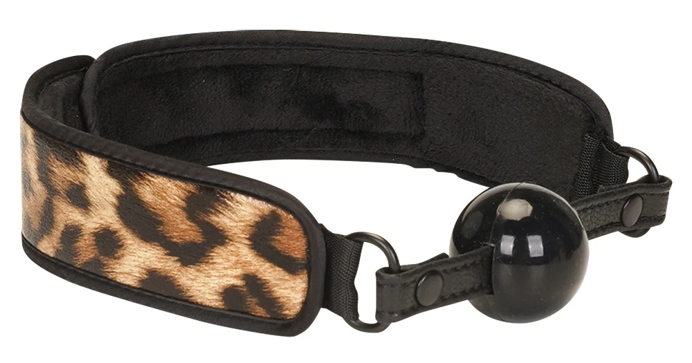 LS Leopard Print, Fesselspiele-Set im Leo-Look: 13 Teile für aufregende BDSM-Abenteuer mit Fesseln, Knebel, Maske und Shibari-Seil!