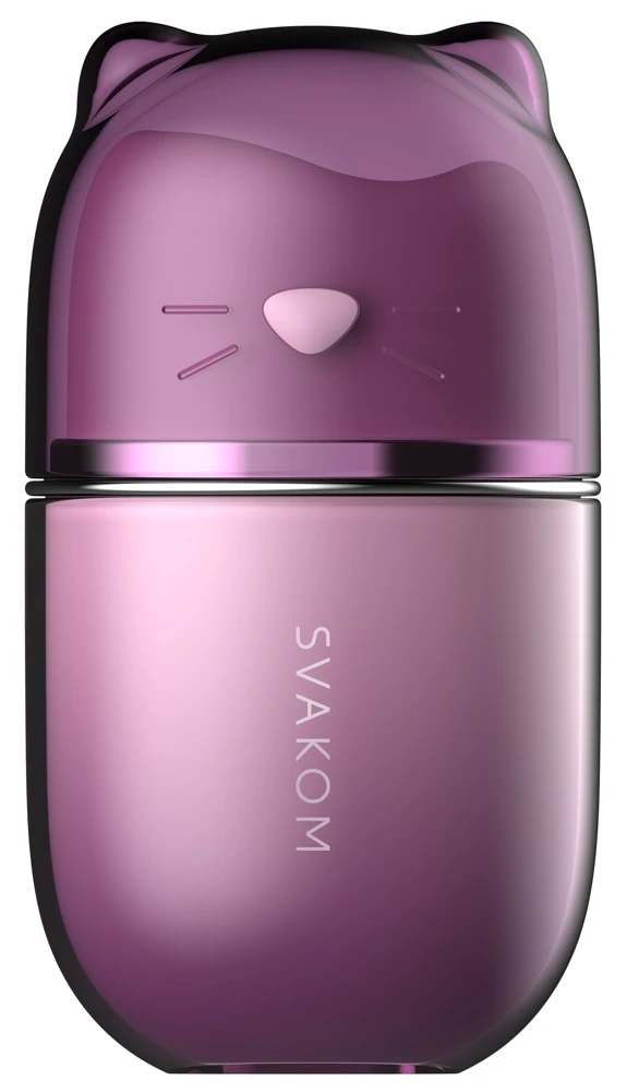 Klitty Dusty Lavender, Klitty Auflegevibrator Katze mit Saug- & Leckfunktion, kompakt, stark vibrierend, weicher Silikonmund, handlich & verspielt