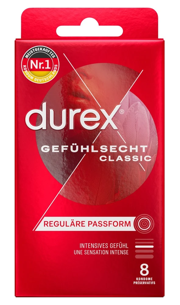 Durex Gefühlsecht Classic 8er Hauchzarte Kondome