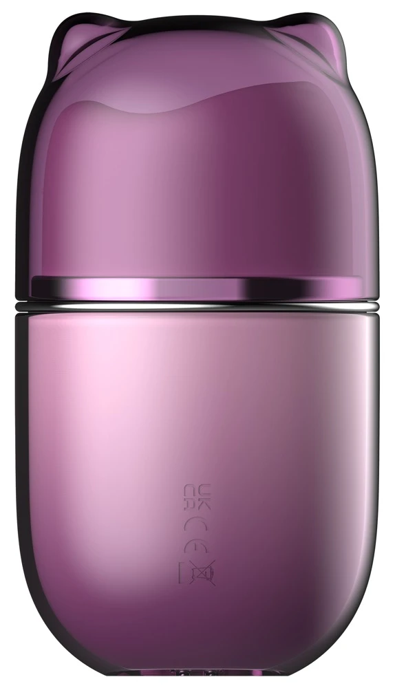 Klitty Dusty Lavender, Klitty Auflegevibrator Katze mit Saug- & Leckfunktion, kompakt, stark vibrierend, weicher Silikonmund, handlich & verspielt