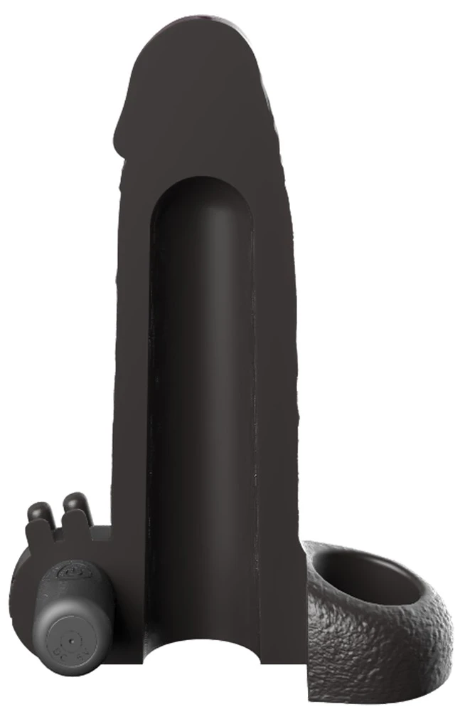 FXT Vibr. Real Feel 2in. Light, Vibrations-Penishülle mit Hodenring verlängert 5,1 cm verdickt 33% Fantasy X-tensions
