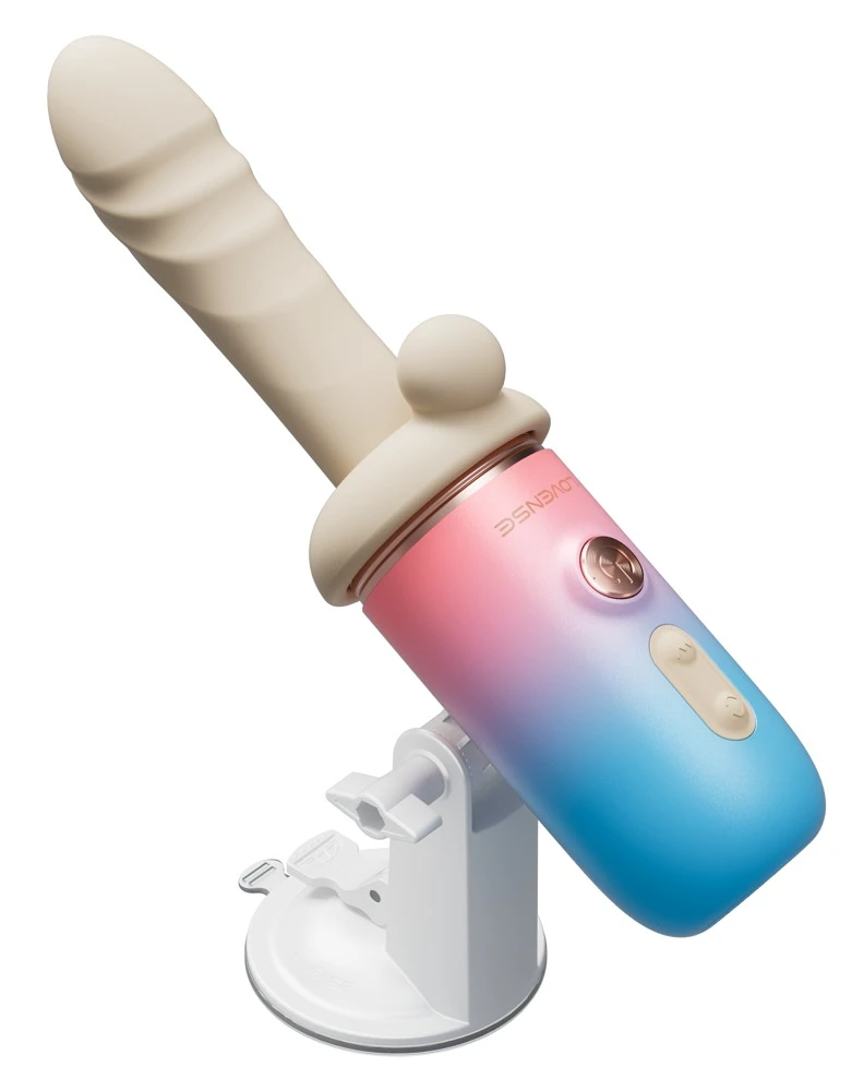 Spinel Multifunctional Vibrato, Spinel App-gesteuerter Stoßvibrator mit Vibration und Wärme, leisem Powermotor, 5-teiligem Zubehör, Dildos, Klitoris-Stimulator, Griff und Saugfuß im kompakten Reiseformat