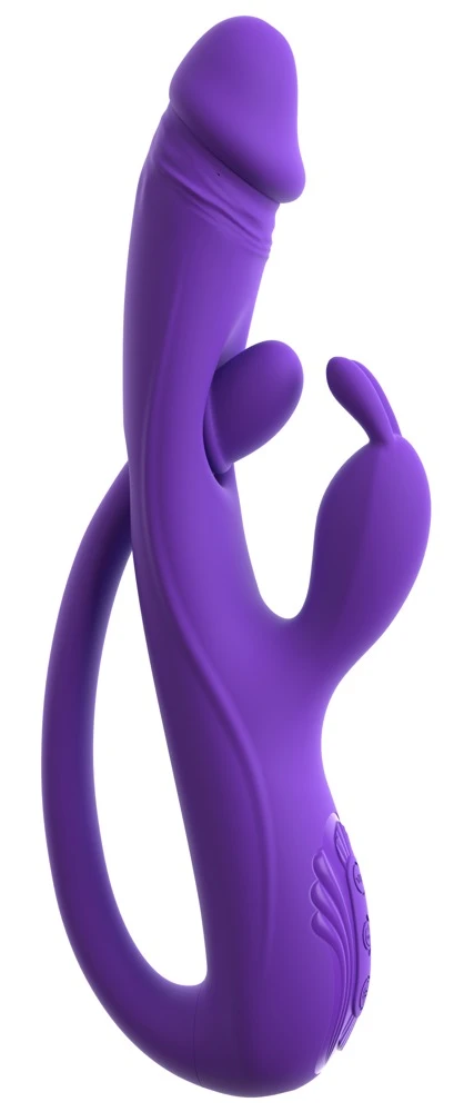 Smile Rabbit Vibe w G-Spot/Ana, Sweet Smile Rabbit Vibrator Triple Action 3 Motoren G-Punkt & Anal Tickler leise 9 Vibrationsmodi