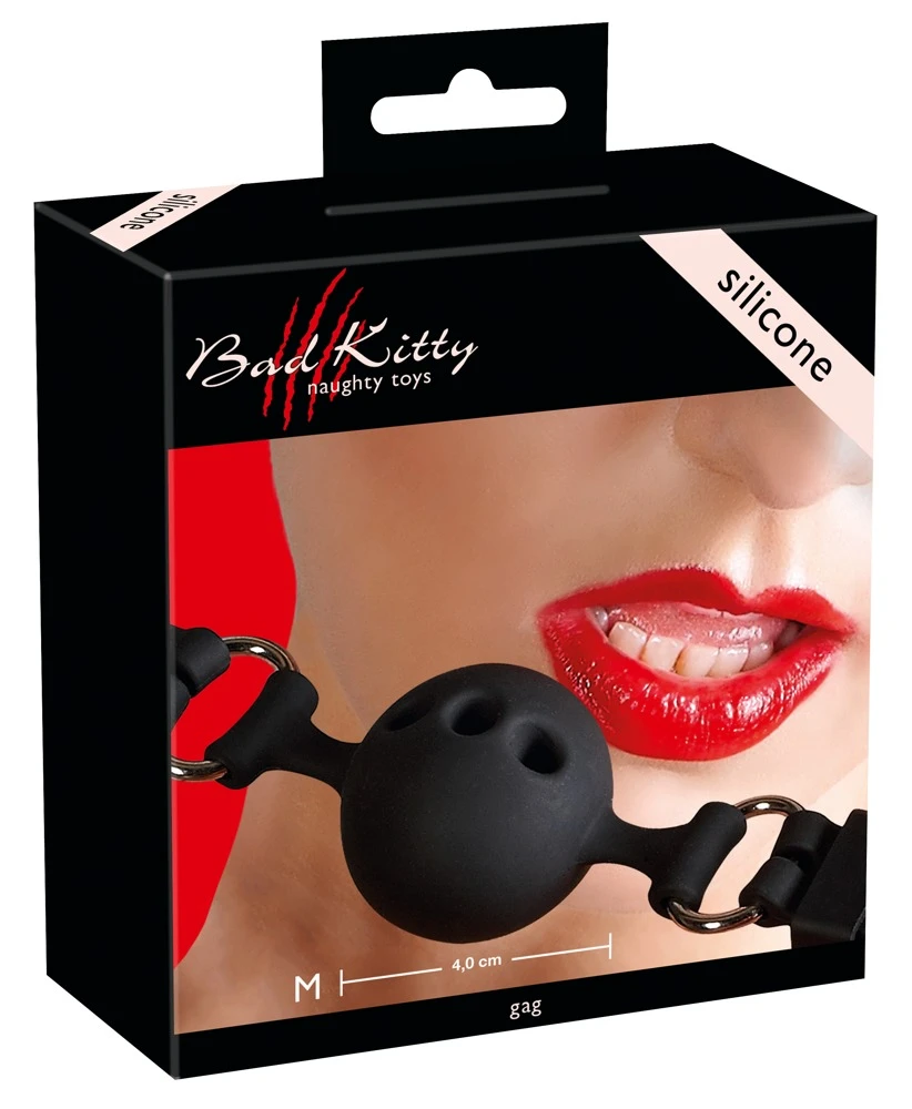 Bad Kitty Schwarzer Knebel mit Luftlöchern fürs lange Durchhalten und verstellbarem Riemen. Bad Kitty Schwarzer Knebel mit Luftlöchern fürs lange Durchhalten und verstellbarem Riemen.