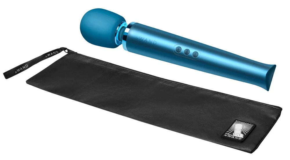Le Wand Massagestab inkl. Strukturaufsatz 20 Vibrationsmodi in 10 Intensitäten