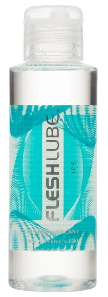 Fleshlube Ice 100 ml kühlendes Gleitgel auf Wasserbasis mit prickelndem Frischekick, intensivierter Stimulation und hautschonender dermatologischer Formel für extra heiße Momente