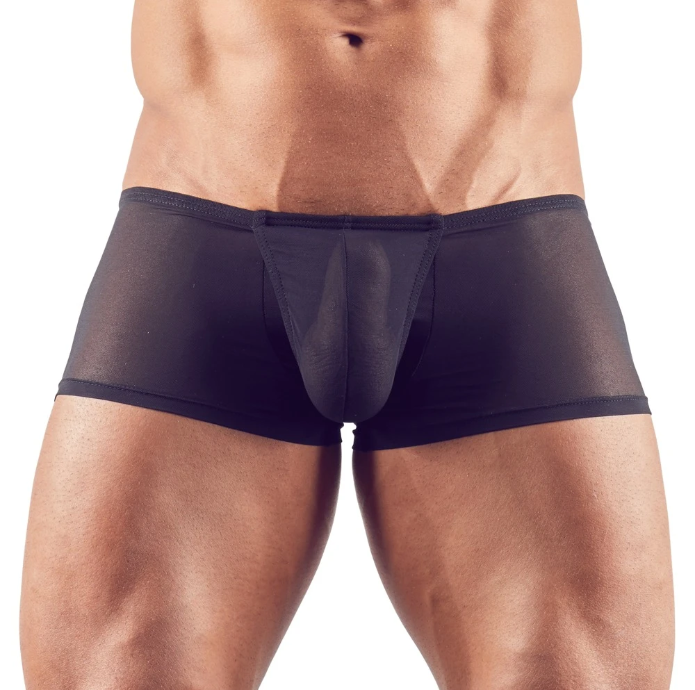 Semitransparente Pants mit Swellfunktion für eine beeindruckende Frontwölbung.