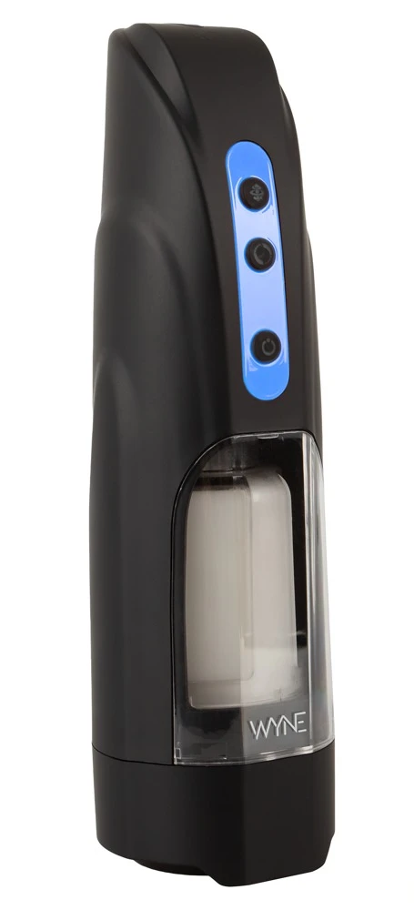 WYNE Masturbator 09, ChatGPT:  WYNE Masturbator 09 mit rotierender Auf-und-Ab-Bewegung, 10 intensiven Modi, Stöhn-Funktion über Kopfhörer und erotischer Rundum-Stimulation