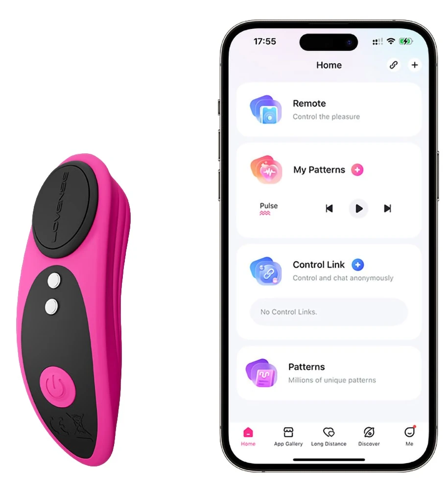 Lovense Ferri Panty-Vibrator leiser, erotischer Bluetooth-Vibrator mit starkem Magnet, App-Steuerung, 10 Modi in 3 Intensitäten, diskret im Slip tragbar und wasserdicht für jederzeit und überall