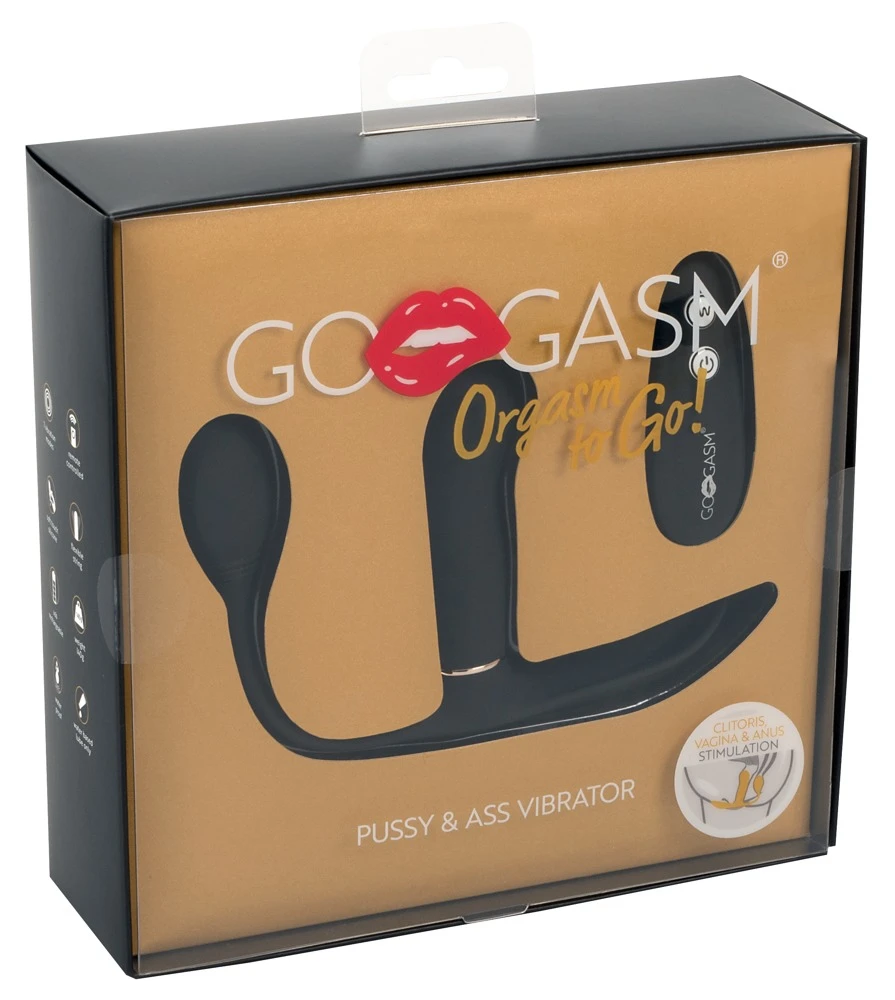 GoGasm Pussy & Ass Vibrator bl GoGasm Pussy & Ass Vibrator bl