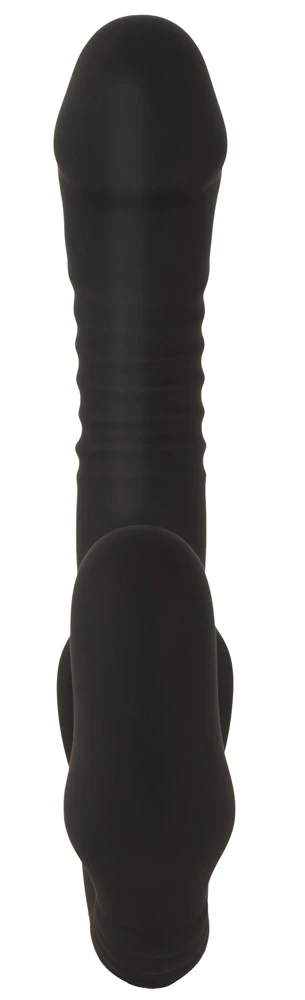 Thrusting RC Strapless Strap-O, You2Toys Strapless Strap-on Doppelvibrator mit automatischer Stoßfunktion, Fernbedienung und intensiver Stimulation für beide ohne Gurt