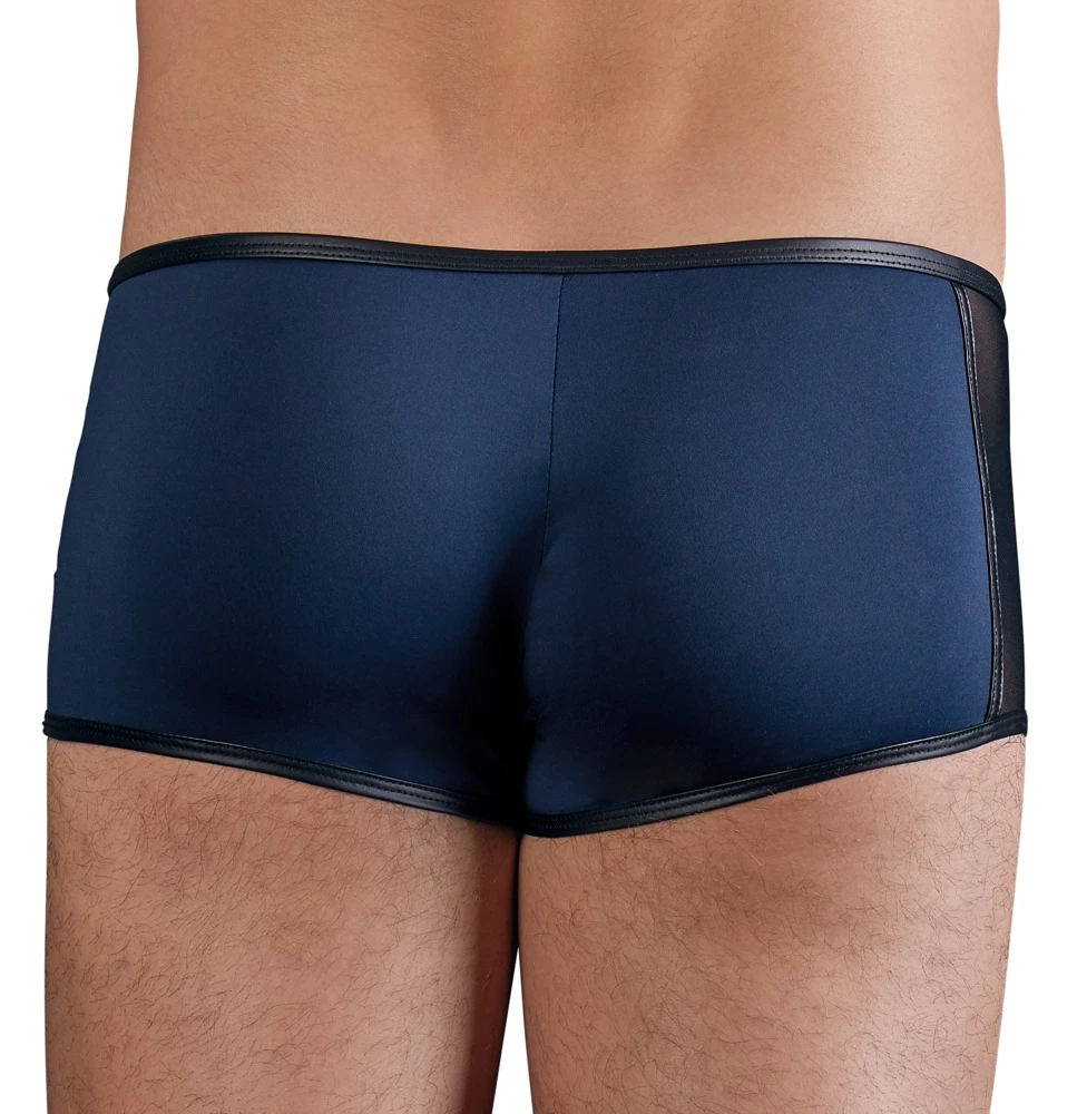 Edle Mikrofaser-Pants von NEK mit abgesetzten Kanten im Mattlook und abknöpfbarem Beutel.