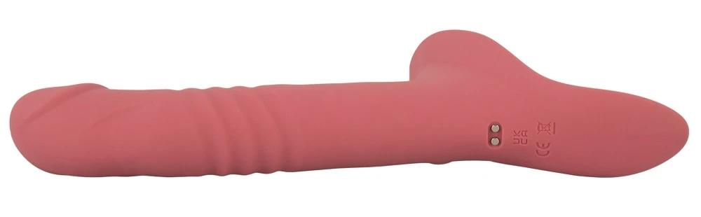 Your Strap-On Vibrator Pinkm Stilvolles Strap-on Set mit Vibrator, 2-Motor-Stoßvibrator und Fernbedienung für intensives, automatisches Vergnügen