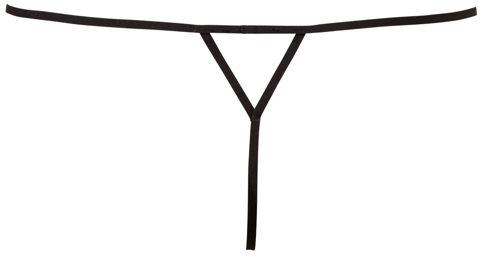 Cottelli LINGERIE String Seestern Look Perlenverzierung über der offenen Scham