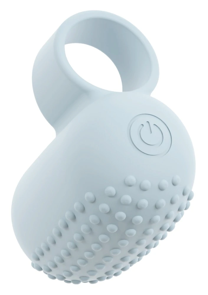 KIREMO Finger Vibrator wasserdicht mit flüsterleisen 35 dB, 10 intensiven Vibrationsmodi, dehnbarem Fingerring und stimulierenden Noppen für gezielte Klitorisstimulation und heißes Vorspiel