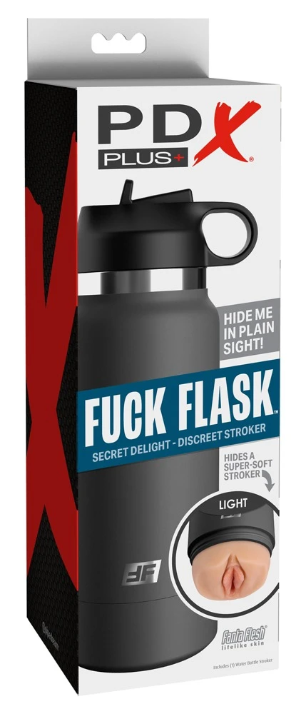 PDX Plus Flask Masturbator in Vagina-Optik Trinkflaschen-Gehäuse