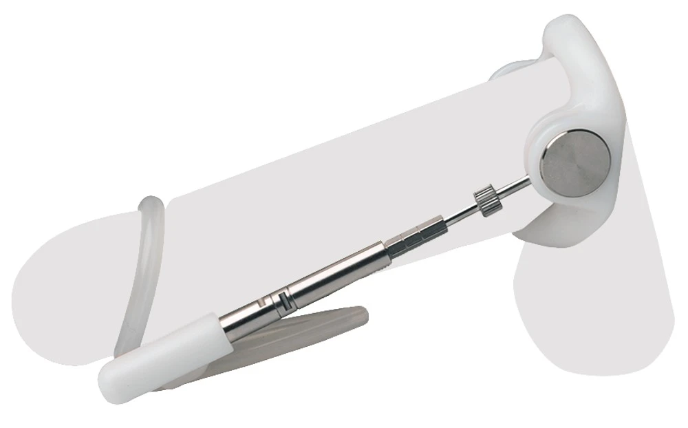 Jes-Extender Platinum, Penis Expander Set Platinum mit 950er-Platinbeschichtung – sanfte schmerzfreie Verlängerung bis 24 cm, diskret tragbar, hochwertige Lackbox, effektive dauerhafte Dehnung für mehr Länge und Umfang
