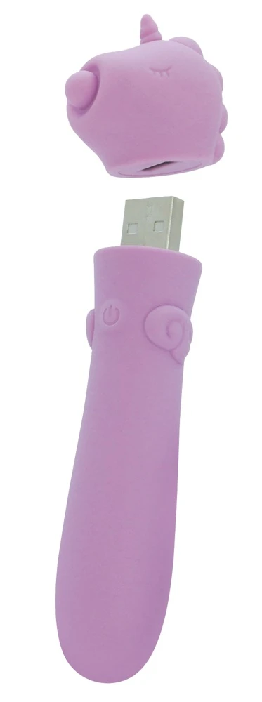 Unihorn USB Karma Lilac,  Unihorn Minivibrator USB Karma Lilac – süßes Einhorn-Toy mit 10 intensiven Vibrationsmodi, kraftvoller USB-Power, handlich, soft und ideal für heiße Solo- oder Paarmomente