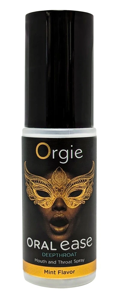 Oral Ease Deepthroat 15 ml, Orgie Oral Ease Deepthroat Spray mit Minzgeschmack für entspannten Oralsex und angenehm frisches Gefühl im Mund