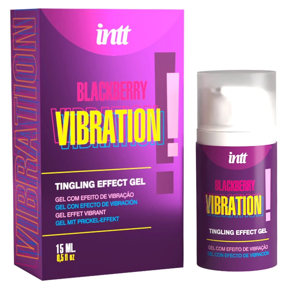 Vibration Blackberry! 15mlm Tingling Effect Gel Blackberry Vibration von intt mit fruchtigem Brombeer-Aroma und Amazonas-Pflanzenextrakten für intensive Gefühle